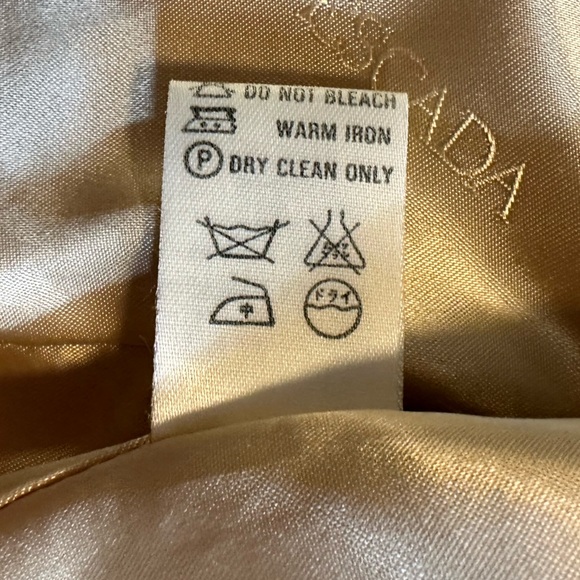 1980s Vintage ESCADA Virgin Wool Blazer Butter Yellow Size Small - Picture 9 of 11